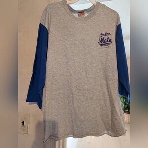 Men's Long Sleeve Shirt - Gray and Blue